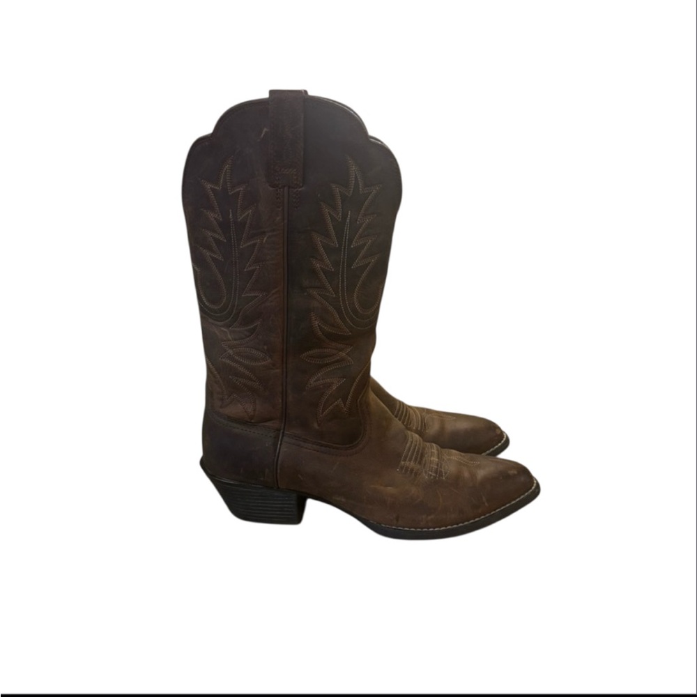 Ariat Brown Leather Cowboy Boots